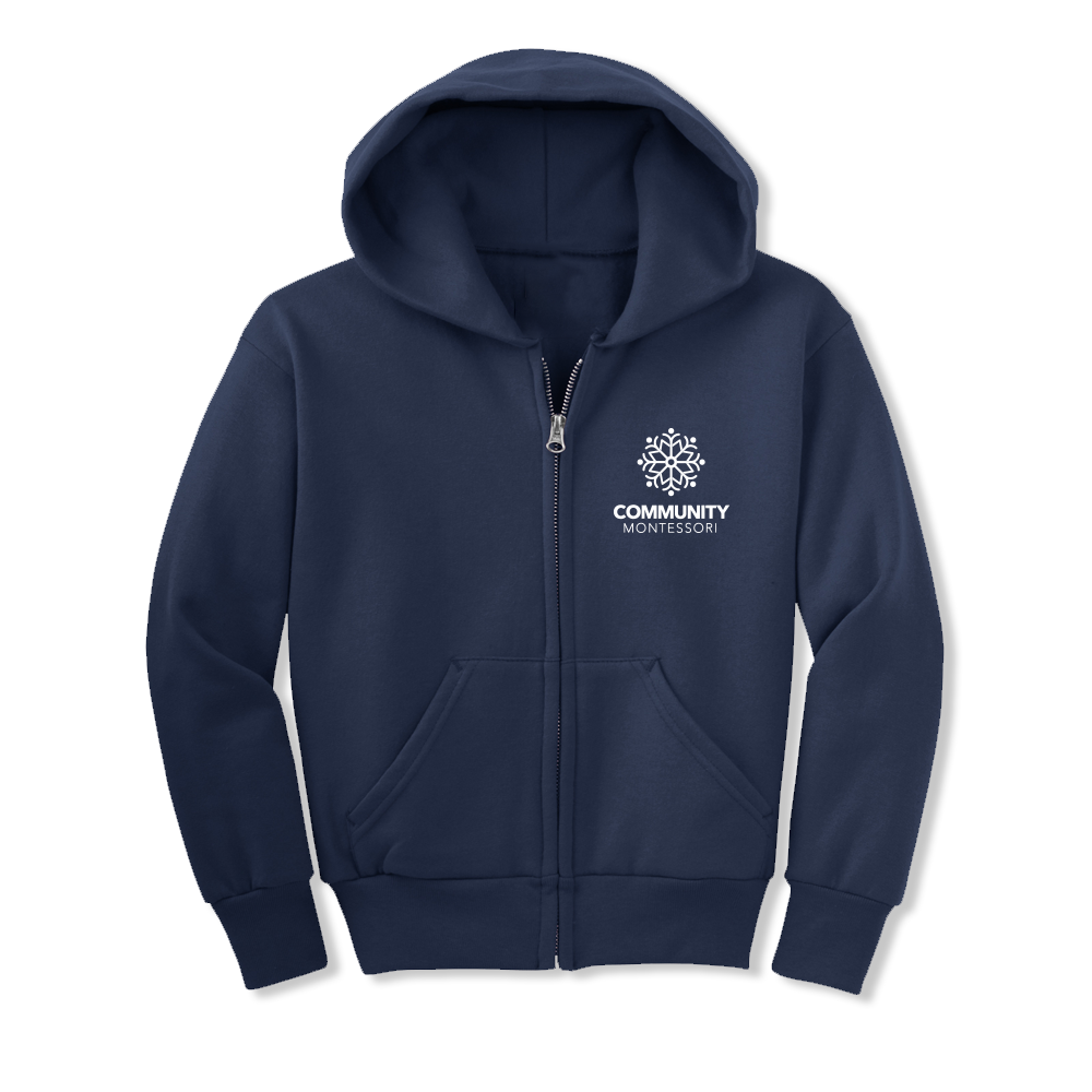Youth Classic Logo Full-Zip Hoodie