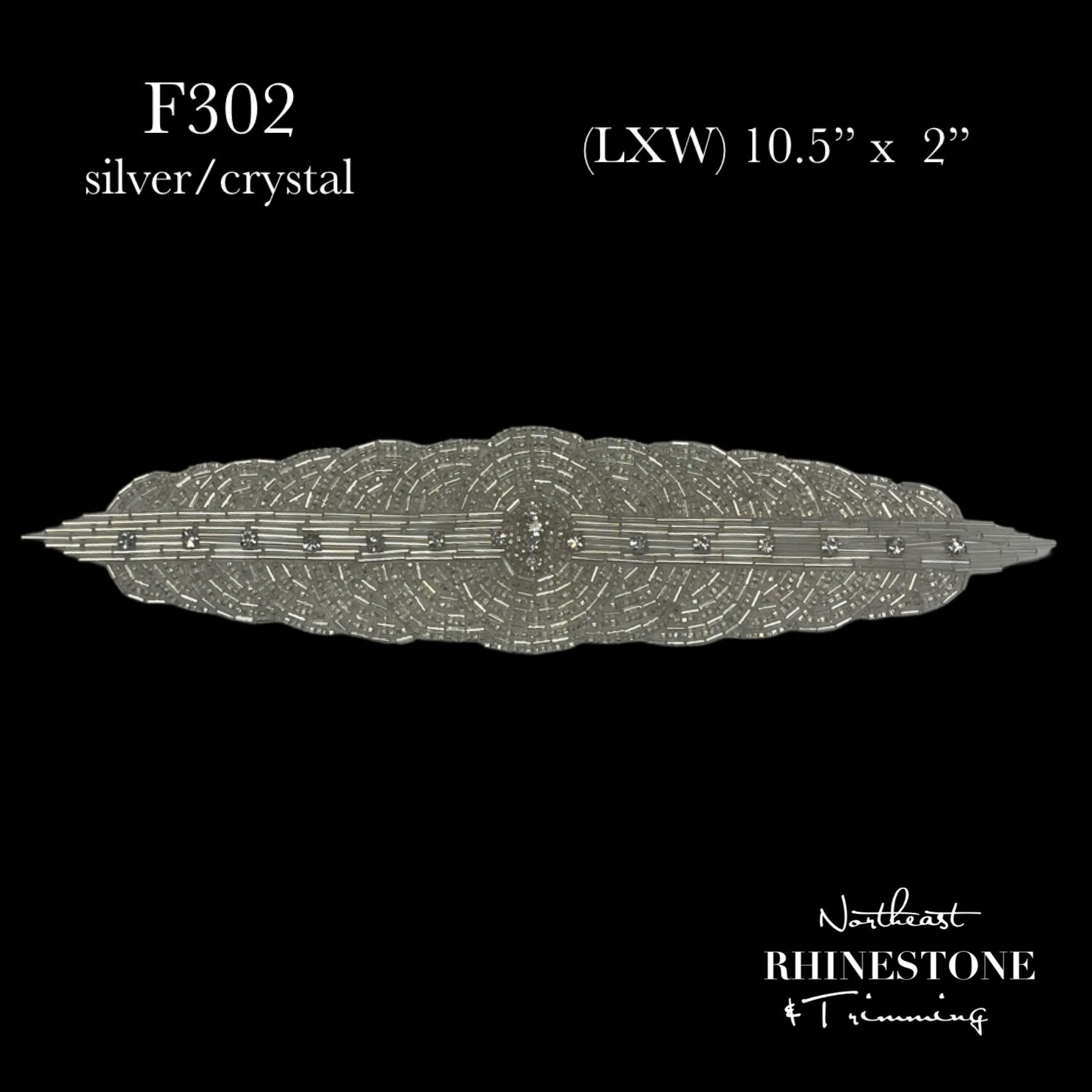 F302 Crystal/Silver