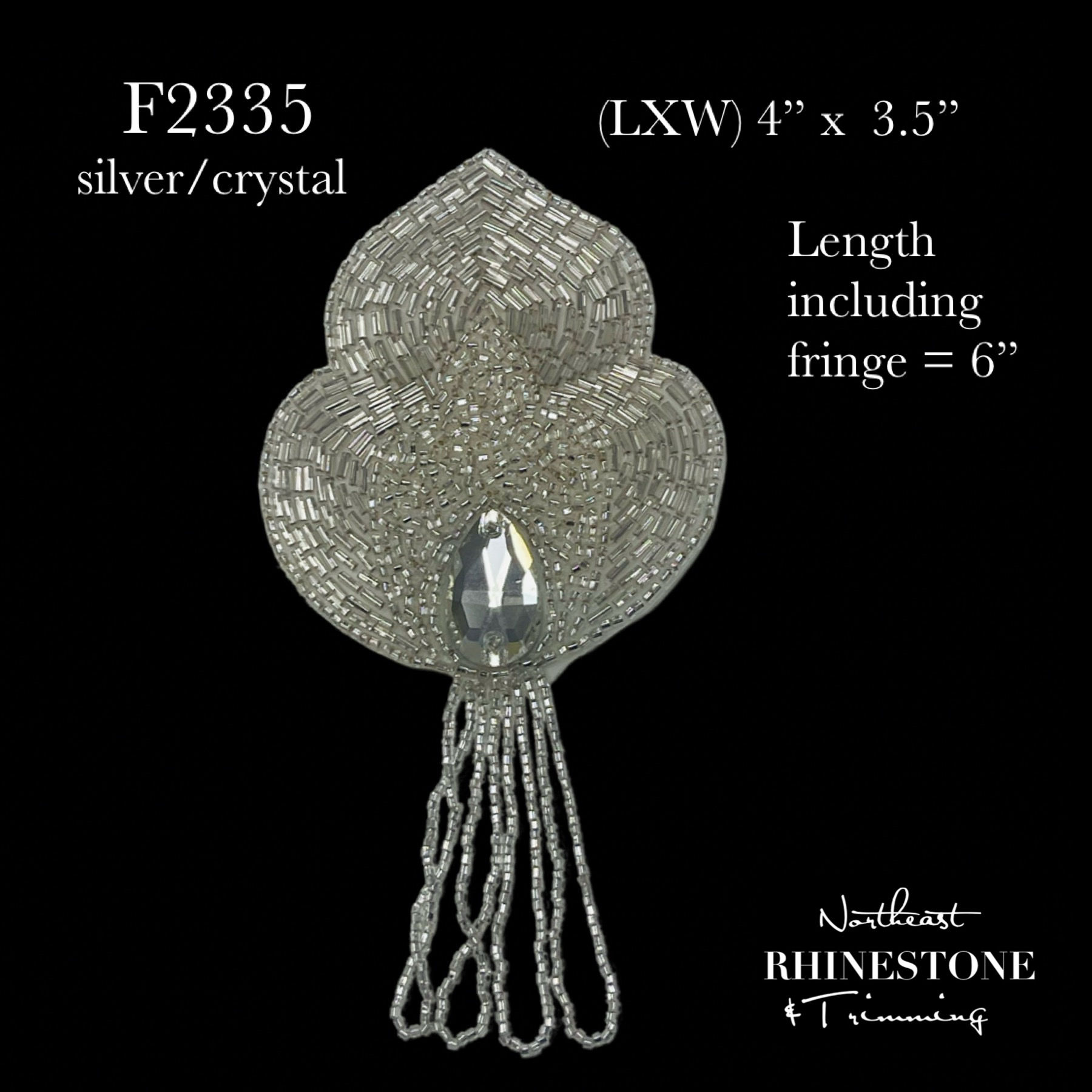 F2335 Silver/Crystal