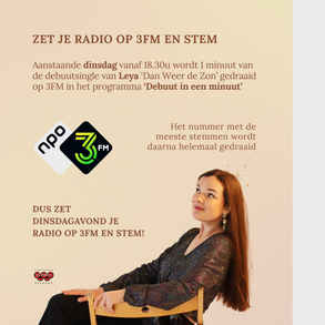 'Dan Weer de Zon' van Leya op 3FM!