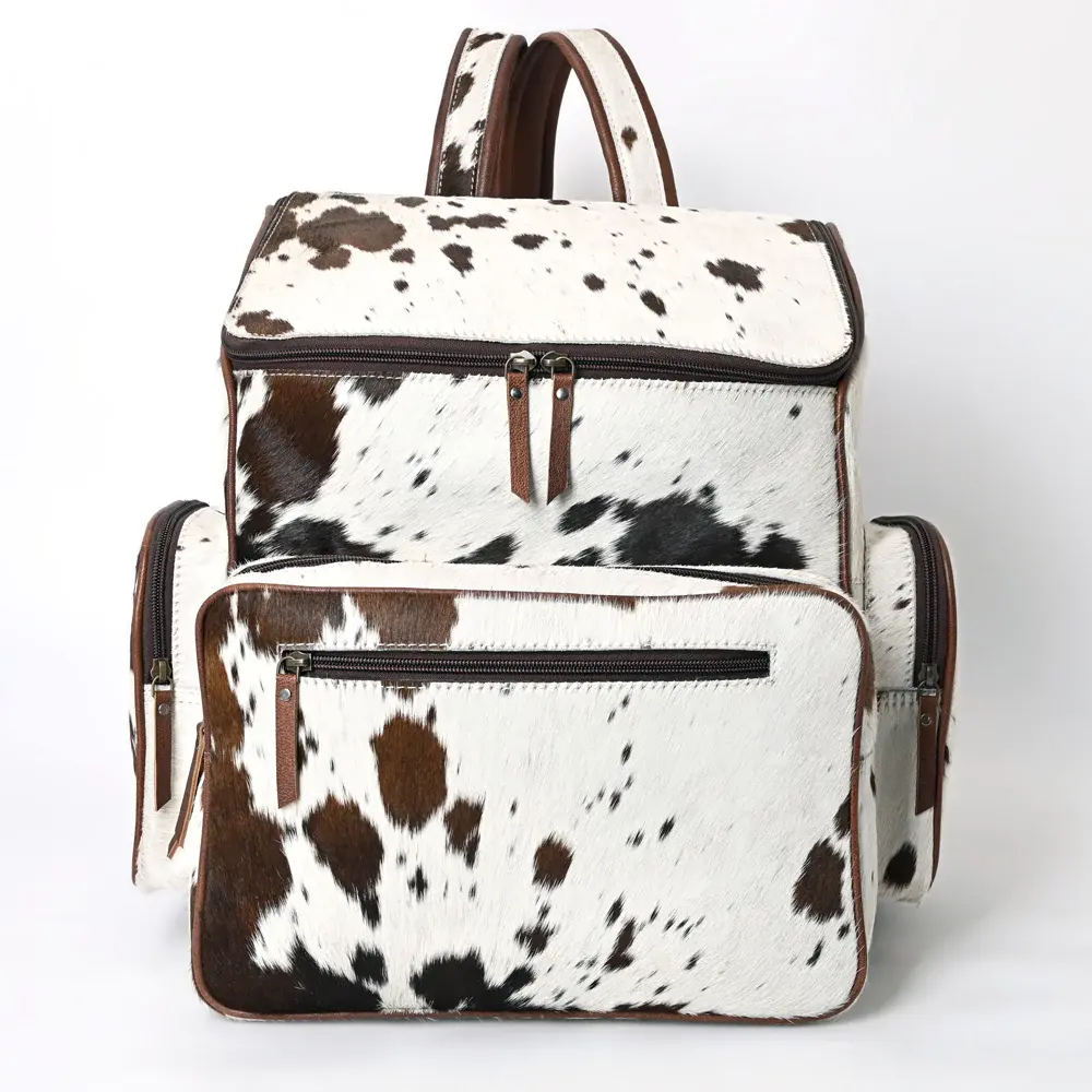 AD Cowhide Leather Backpack