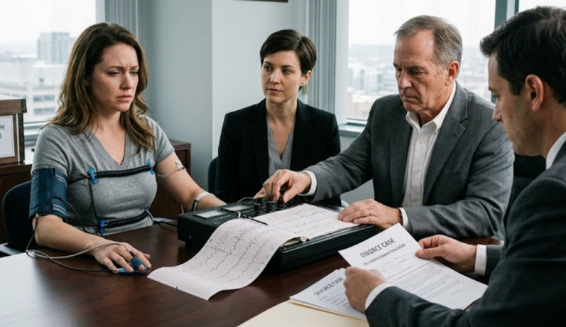 Polygraph testing office for infidelity investigations