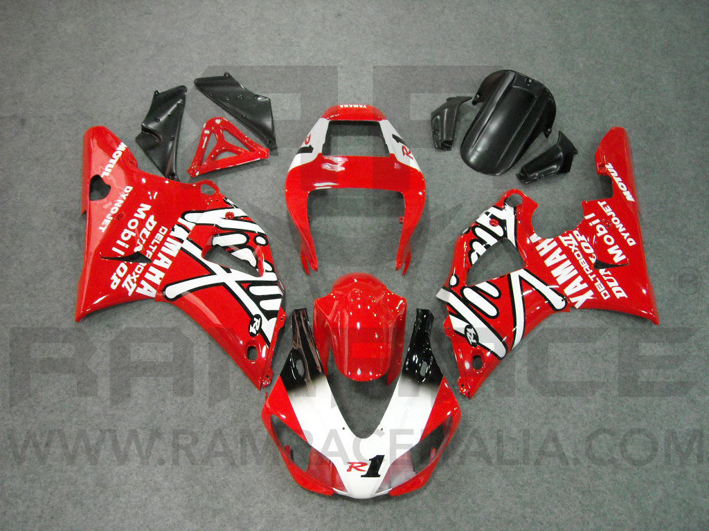 KIT carena YAMAHA YZF R1 98-99 Replica Red White
