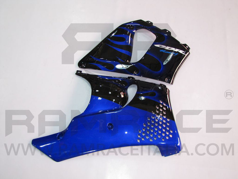 Miniatura: KIT carena HONDA CBR 900RR 96-97 - nero fiamme blu