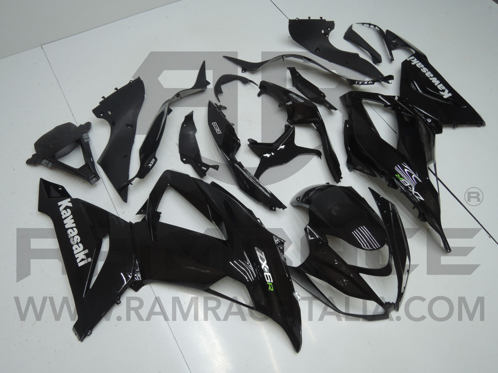 carena KAWASAKI NINJA ZX-6R 636 13-15 Replica nero