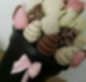 Rosas con fresas achocolatadas F