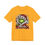 Thumbnail: Yellow t-shirt with Grinchy Mama character wearing Santa hat.