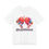 Thumbnail: White t-shirt with two cartoon hearts kissing, text BE MY Valentine!