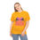 Thumbnail: Woman in yellow t-shirt, 'BREAST CANCER AWARENESS' with pink ribbon design.