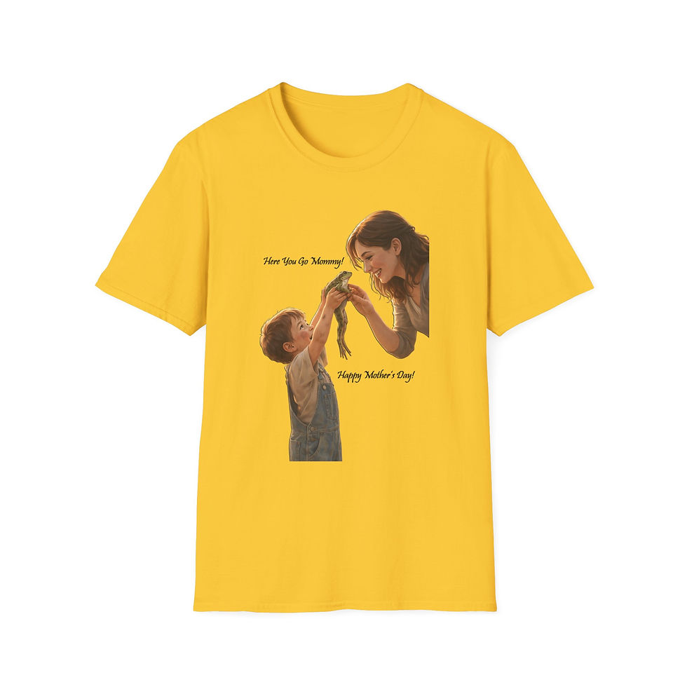Thumbnail: Yellow t-shirt with mother and child graphic, text "So much of me".