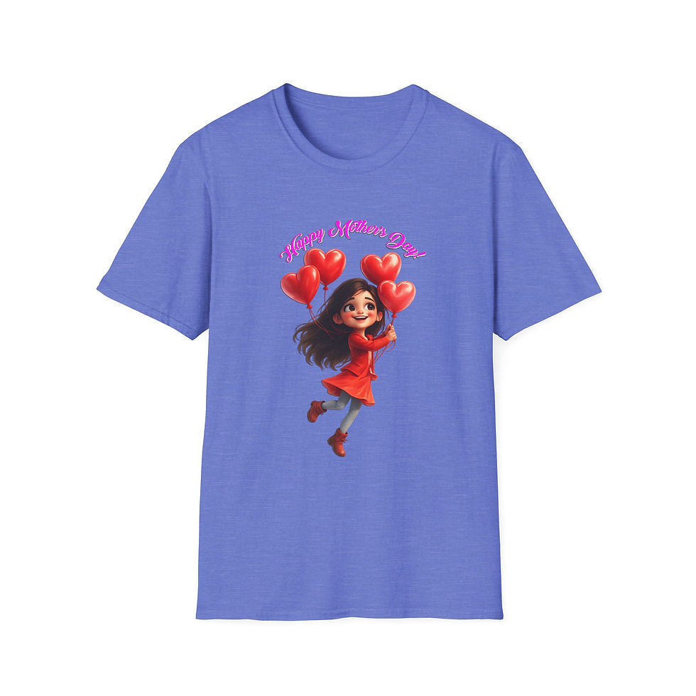 Thumbnail: Purple t-shirt featuring "HAPPY VALENTINE'S DAY" and cartoon girl with red hearts.
