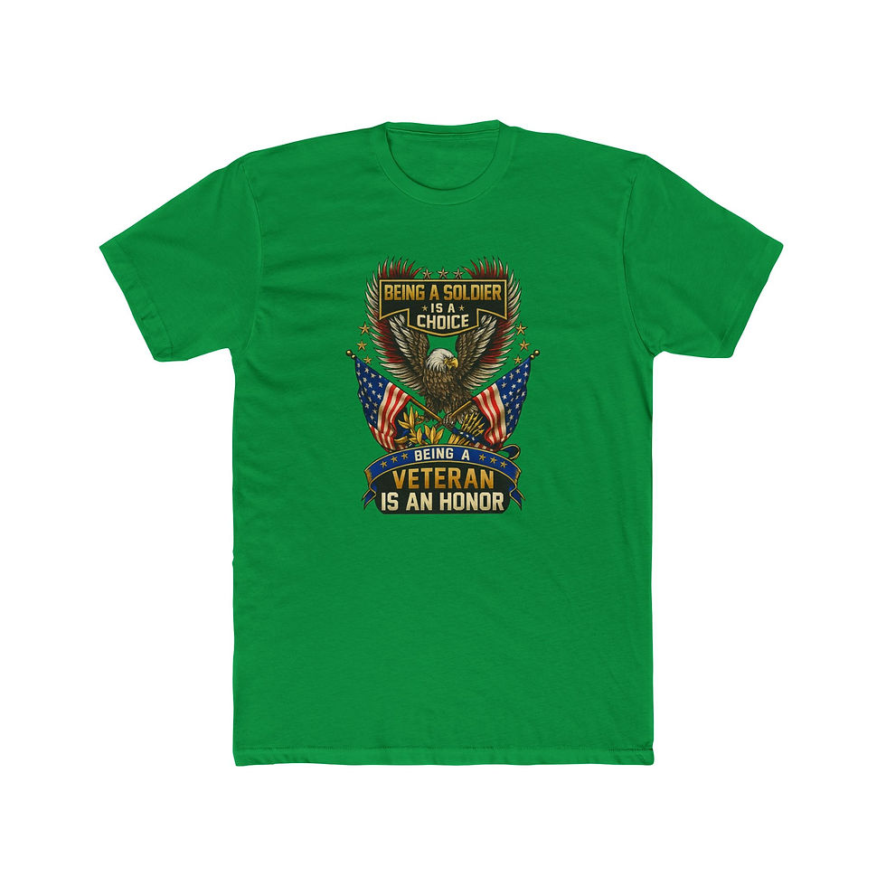 Thumbnail: Green t-shirt, "ONCE A MARINE ALWAYS A MARINE", "BEING A VETERAN IS AN HONOR".
