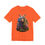 Thumbnail: Two snuggling bunnies holding an Easter egg, on an orange t-shirt.