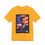 Thumbnail: Golden yellow t-shirt with John F. Kennedy portrait, American flag background.