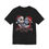 Thumbnail: Black t-shirt shows Jack Skellington, Sally in Santa hats, 'CHRISTMAS LOVE'.