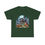 Thumbnail: Dark green t-shirt: Eerie Manor of Restless Bones-Spooky Haunted House Tee.