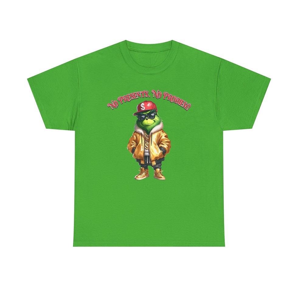 Thumbnail: Green t-shirt with cool frog wearing jacket and "SUPER SLIME GANG".
