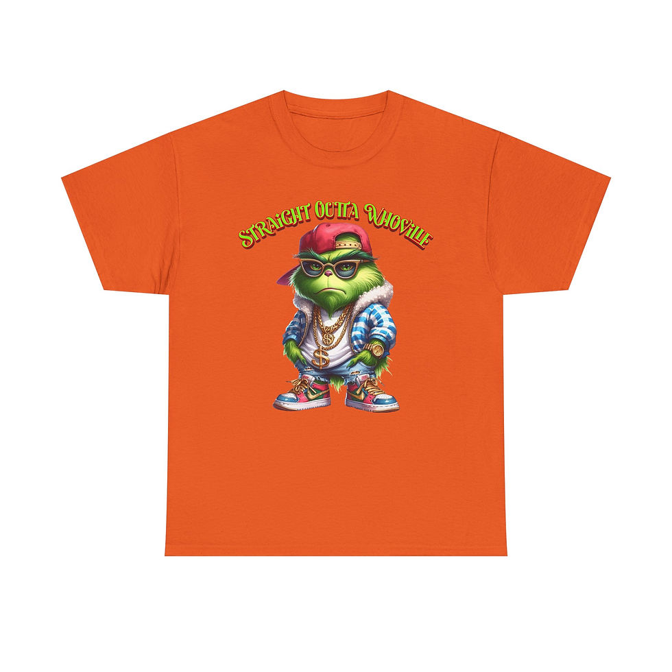Thumbnail: Orange t-shirt with cool frog wearing cap, 30-Love Kisses Valentine Wishes.