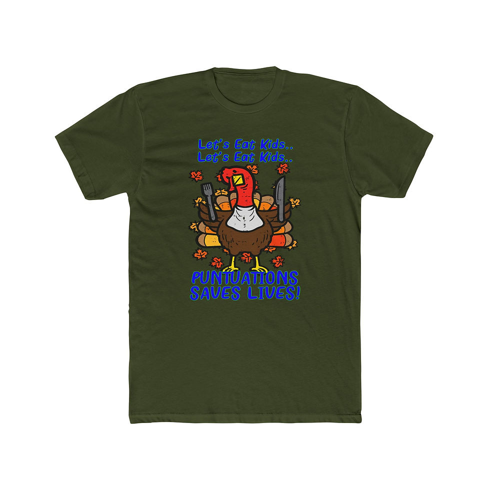 Thumbnail: Green t-shirt, cartoon turkey with pistols, "COME AND TAKE IT, TURKEY DINNER".