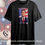 Thumbnail: Black t-shirt, Ronald Reagan portrait, 'DON'T LET THE LEFT', American flag background.