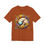 Thumbnail: Orange t-shirt, cute animal asleep with blue egg in colorful floral wreath.