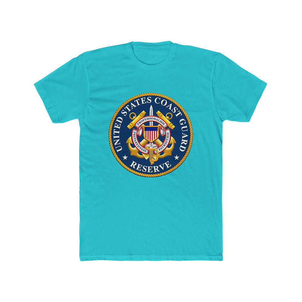 Thumbnail: Blue t-shirt with United States Coast Guard Reserve emblem.