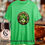 Thumbnail: Green t-shirt with ornate shamrock. Celebrate In Style, celebrateinstyle.shop.