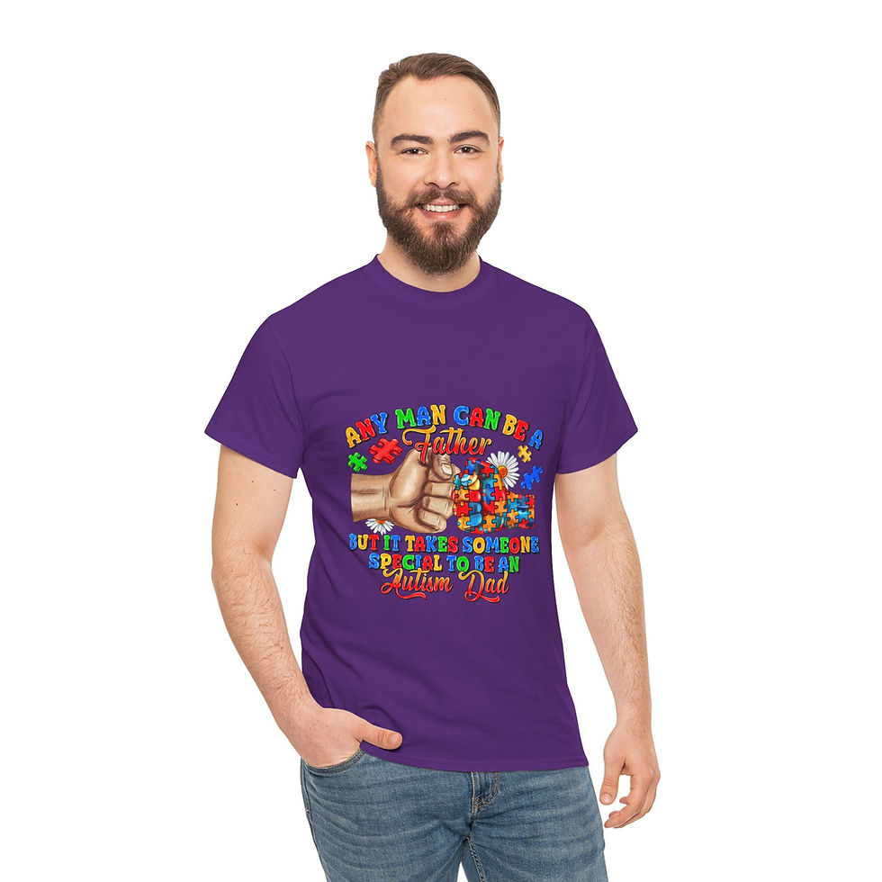 Thumbnail: Man in purple t-shirt, HEROES BUT THEY HAVEN'T MET MY DAD graphic.