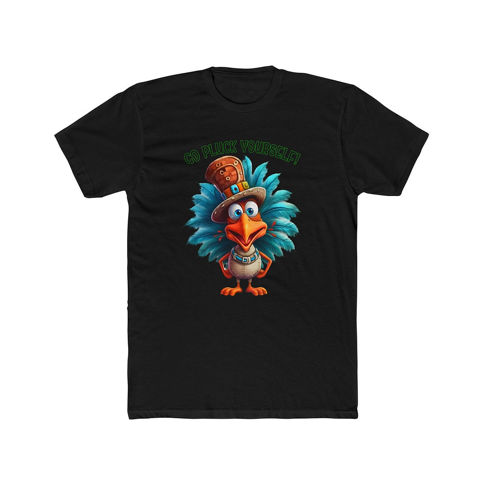 Thumbnail: T-shirt with "HAPPY THANKSGIVING" text and festive cartoon turkey character.
