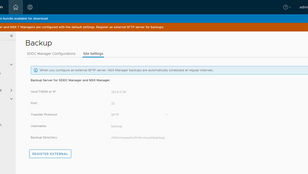 Configuring File-Based Backups in VCF on VxRail