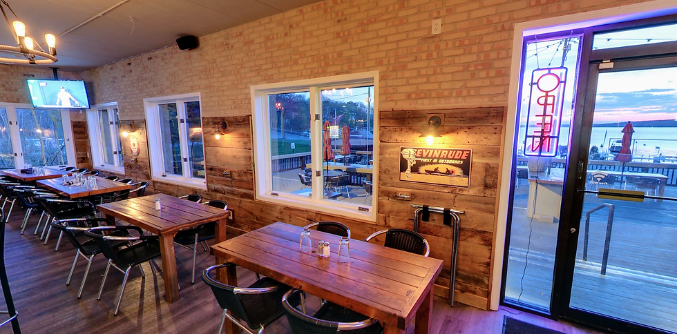 The Boathouse Dining Area