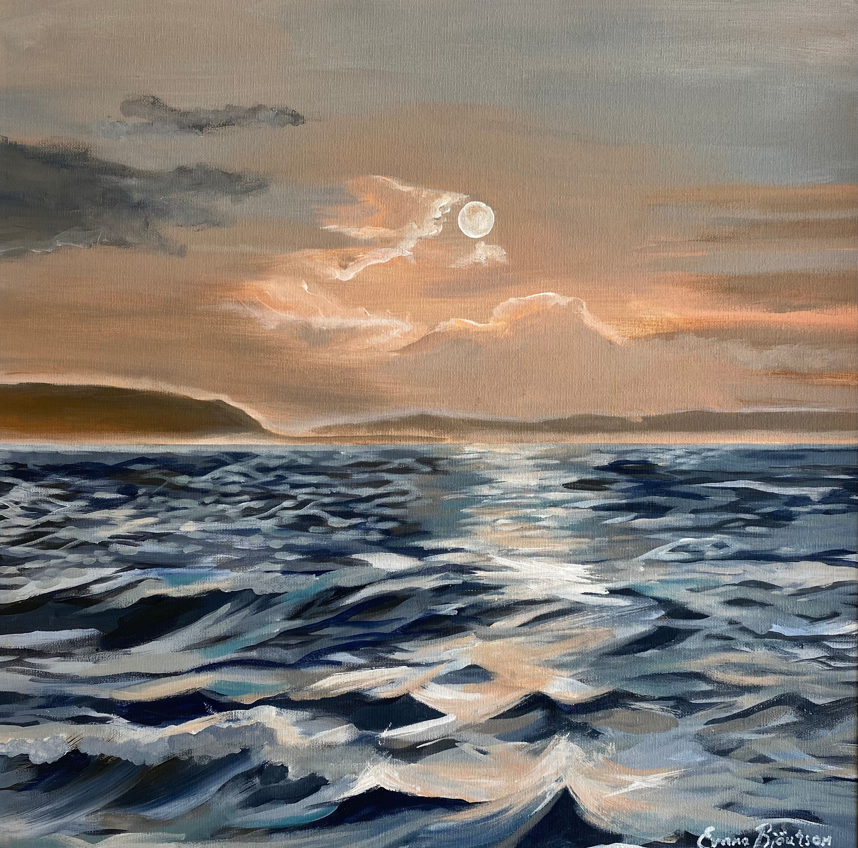 “Portstewart Crisp Winter Sunset Waves”