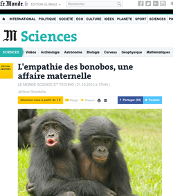 l'empathie des bonobos