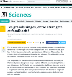 Grands singes, étranges et familiers
