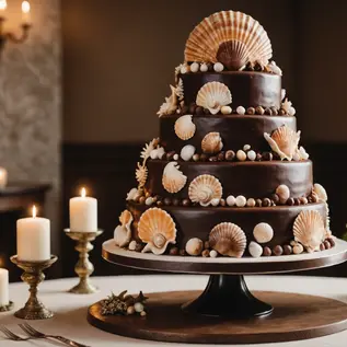 Unleash Your Sweet Tooth: 3 Delectable Chocolate Seashell Wedding Cake Ideas for 2025!