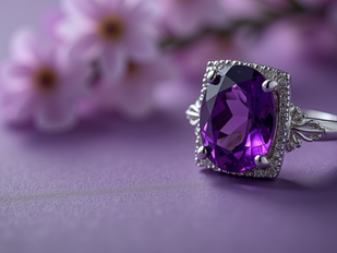Birthstones February: Elegance in Amethyst: Crafting Timeless Wedding Jewellery for February Brides