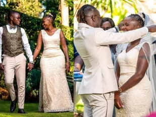 Age is Nothing but a Number as "Guardian Angel" Weds Friend Esther Musila at Colourful Wedding