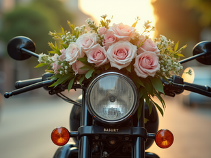 Weddings on Wheels: Making a Statement with Motorbikes and Luxury Rides