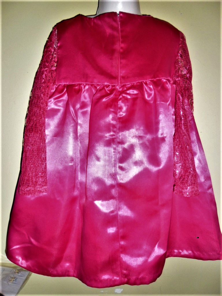 Thumbnail: Pink Rose Flower Girl Dress