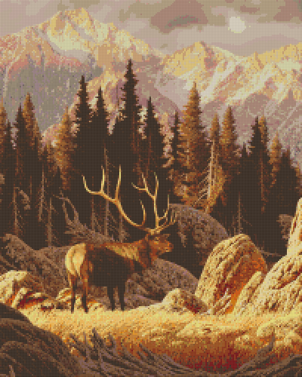 Buck in Forest 25 Baseplate Kit