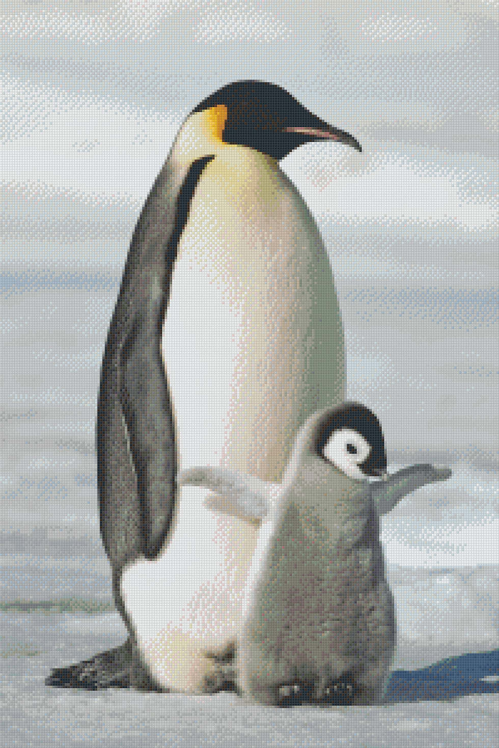Penguin with Chick 30 Baseplate Kit