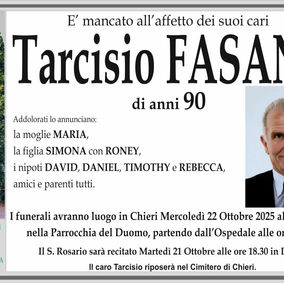 E' mancato all'affetto dei suoi cari...