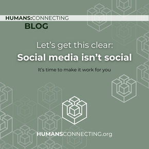 Let's get this clear: social media isn't social