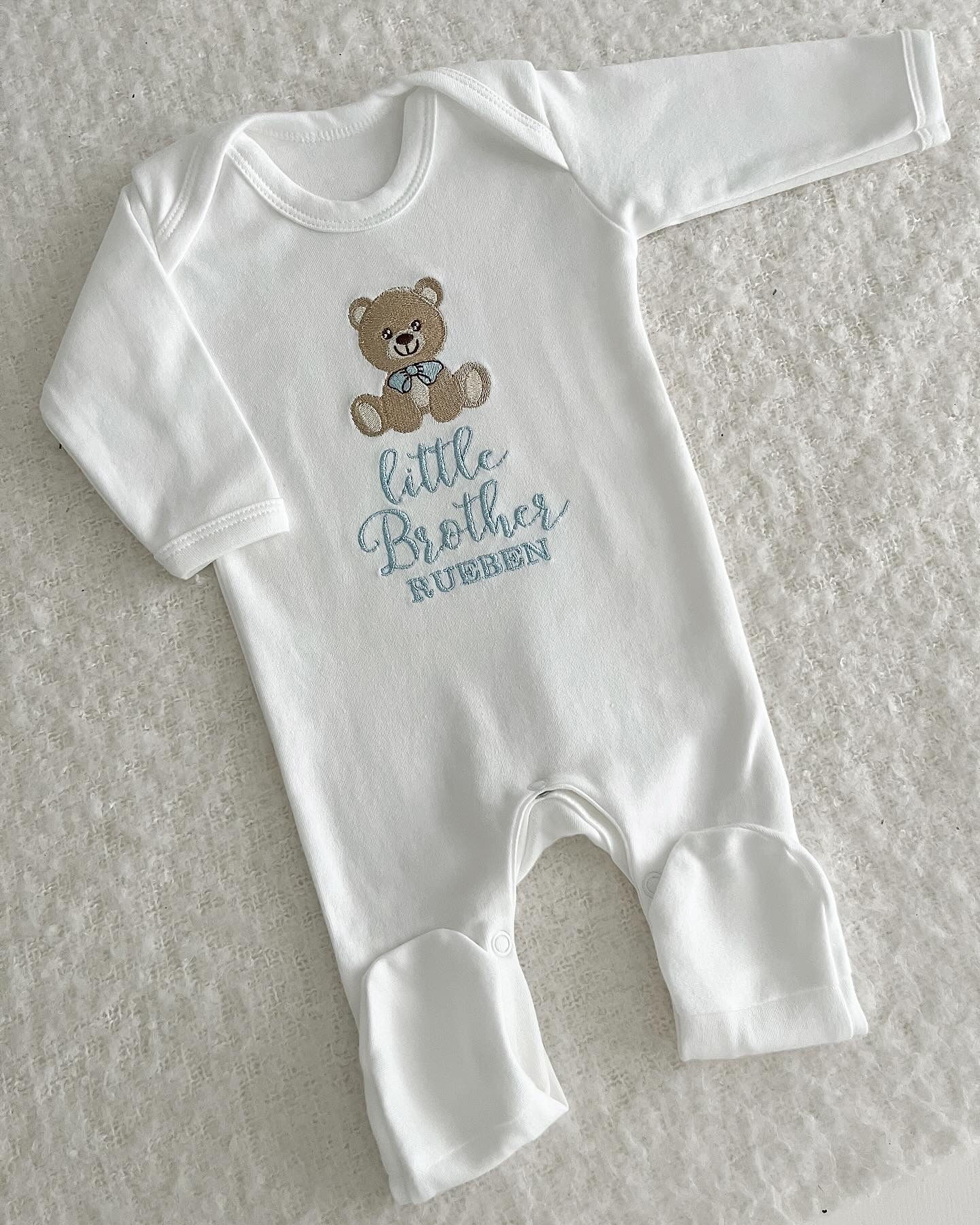 Teddy Bear Sibling Sleepsuit