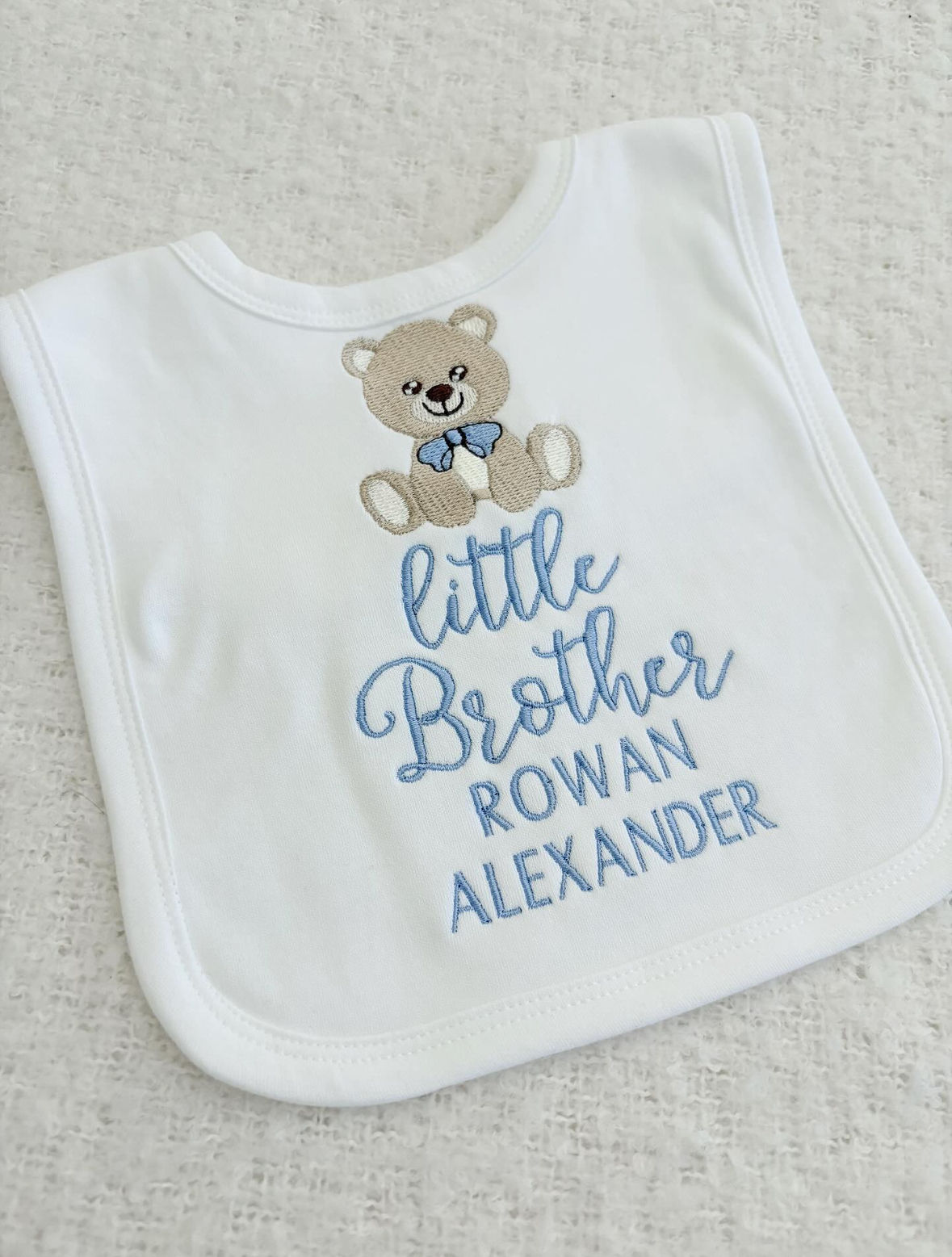 Teddy sibling Bib