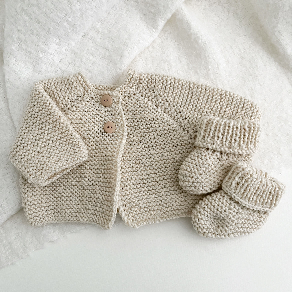 Handmade Cardigan & Booties Set