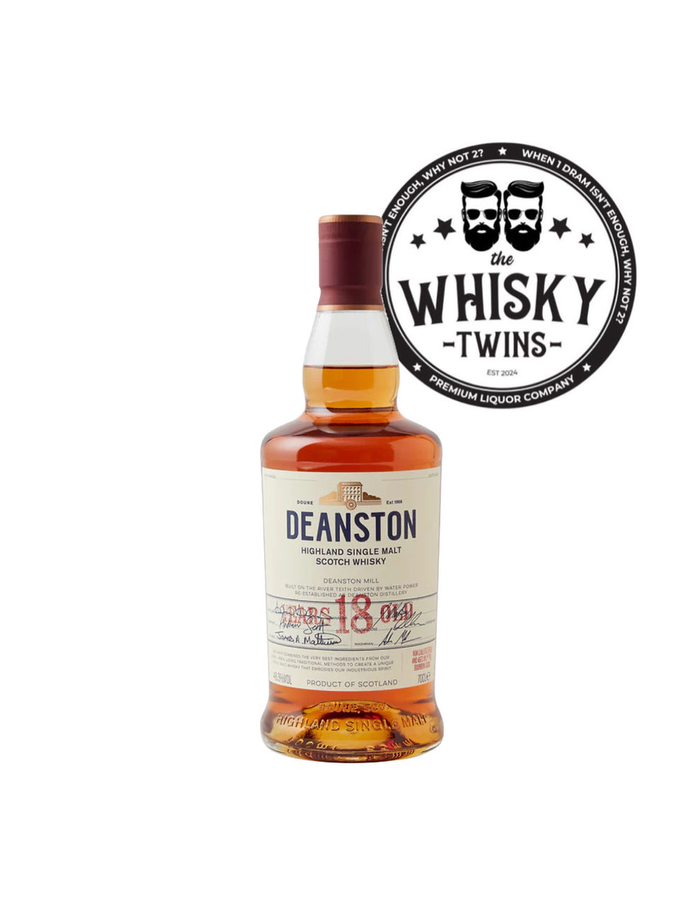Deanston 18 Year Old Highland Single Malt Scotch Whisky