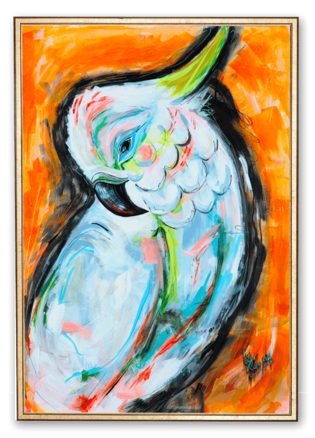 Zara Kolasinska Painting Cockatoo