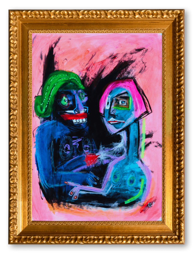 Zara Kolasinska Painting "Wooed By Atoms"