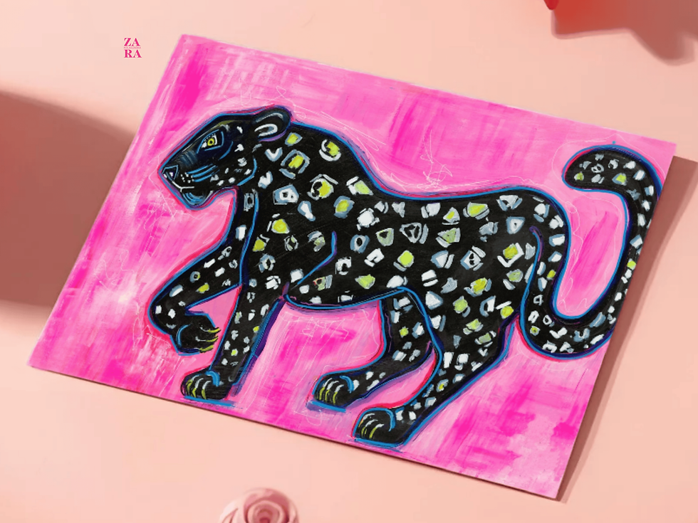 Rhythmic Walk With Cosmos Art Card